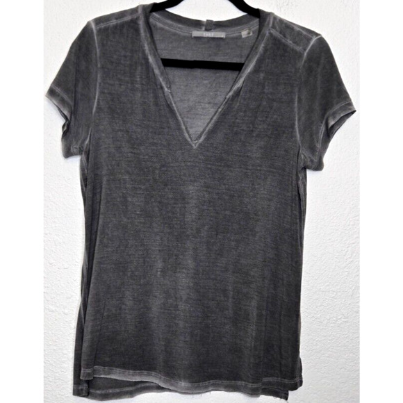 Tart Tops - Tart Womens T Shirt Medium Black Washed V Neck Distressed Soft Streetwear Tee